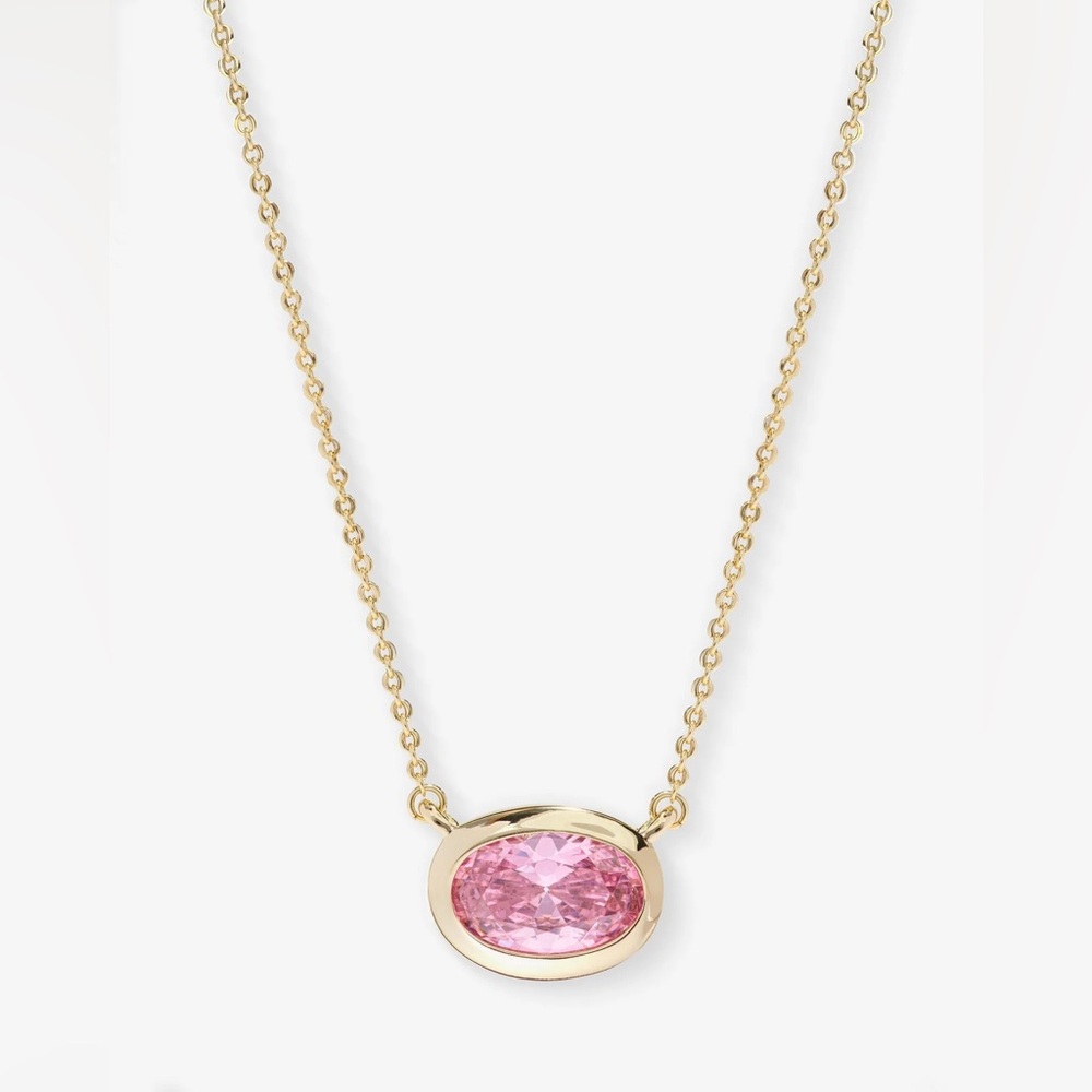 She's a Boss Pendant Necklace
Gold|Pink Diamondettes
Original Price $98